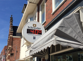 Temperatuurbord Verlengde Hereweg Groningen (27 juli 2018) Temperatuurbord Verlengde Hereweg Groningen (27 juli 2018)