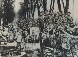 Rijnlandoffensief: Britse en Canadese troepen op weg van Nijmegen naar Kranenburg (Operatie Veritable / Krieg am Niederrhein). Foto: Bevrijdingsmuseum Groesbeek Rijnlandoffensief: Britse en Canadese troepen op weg van Nijmegen naar Kranenburg (Operatie Veritable / Krieg am Niederrhein). Foto: Bevrijdingsmuseum Groesbeek