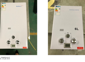 Gasgeisers MoveFlame 2 en MoveFlame 3 (beeld via NVWA) Gasgeisers MoveFlame 2 en MoveFlame 3 (beeld via NVWA)