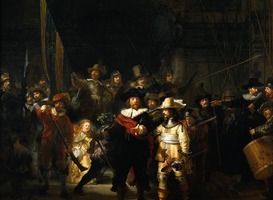 Rembrandt Harmensz. van Rijn, Schutters van wijk II onder leiding van kapitein Frans Banninck Cocq, bekend als de ‘Nachtwacht’, 1642. Rijksmuseum, Amsterdam. Bruikleen van de gemeente Amsterdam Rembrandt Harmensz. van Rijn, Schutters van wijk II onder leiding van kapitein Frans Banninck Cocq, bekend als de ‘Nachtwacht’, 1642. Rijksmuseum, Amsterdam. Bruikleen van de gemeente Amsterdam