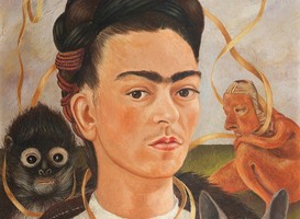Normal_frida_kahlo__zelfportret_met_aapje__1945__olieverf_op_doek_op_masoniet__museo_dolores_olmedo__mexico_city__beeld_via_persbericht_drents_museum__-_bijgesneden