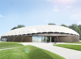 Vrijheidsmuseum Groesbeek, 'Shaded Dome' (beeld: Shaded Dome Technologies - via persbericht Vrijheidsmuseum) Vrijheidsmuseum Groesbeek, 'Shaded Dome' (beeld: Shaded Dome Technologies - via persbericht Vrijheidsmuseum)