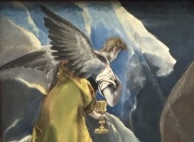 Engelengezang [L’Agonie du Christ au jardin d’Olivier (El Greco) - detail (Grand Palais, 24-01-2020 - foto PD)]