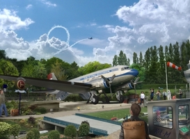 Artist impression 'The Flying Dutchman', nieuwste attractie in Madurodam - beeld via persbericht Artist impression 'The Flying Dutchman', nieuwste attractie in Madurodam - beeld via persbericht