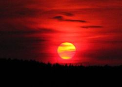Ondergaande zon