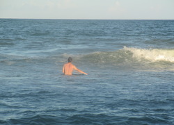 Normal_zwemmen_zwemmer_in_zee